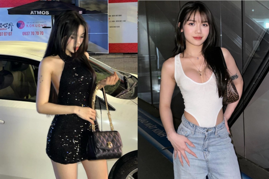 Clip gái xinh vú to mê hàng hiệu